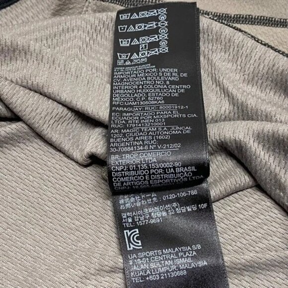 Under Armour Long Sleeve Thermal Men's Large Green Outdoors Moose Logo Knit Tee - Picture 5 of 8